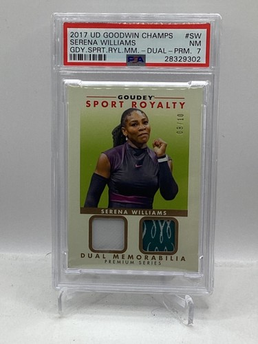 2017 Goodwin Sport Royalty Dual Mem Premium 9/10 Serena Williams PSA 7