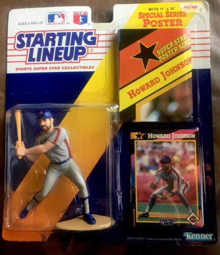 1992 Howard Johnson New York Mets Starting Lineup in pkg w/ BB Card & Poster - Picture 1 of 3