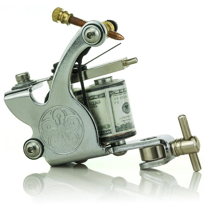 Tattoochest.10 Wrap Spulen Tattoomaschine Tattoo Maschine Gun Shader / Liner Neu