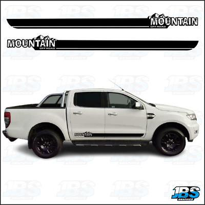 FITS Ford Ranger 4 x 4 Mountain Off Road Side Stripes Vinyl Stickers ...