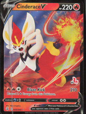 Pokemon TCG Battle Academy 2022 #043/264 Cinderace V (#60