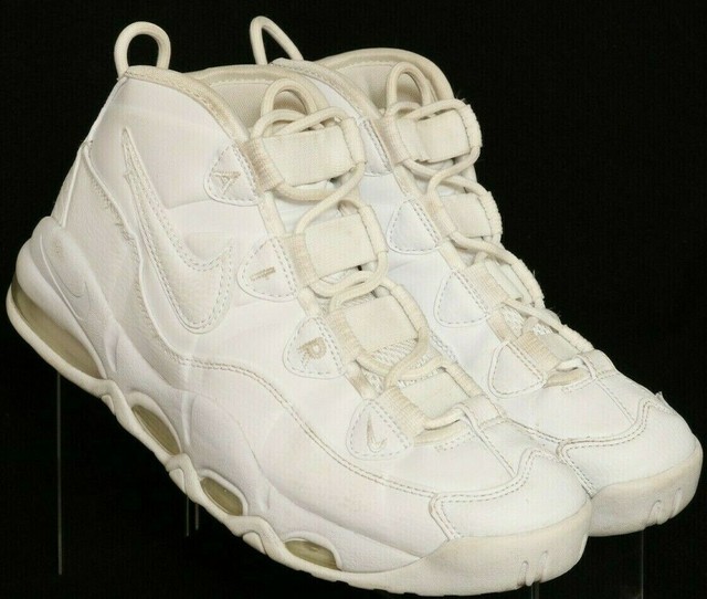 nike air max uptempo triple white