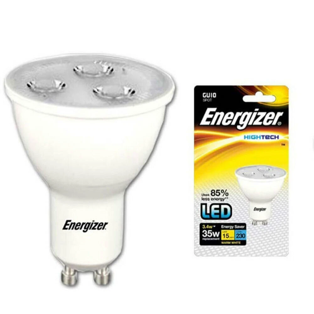 Energizer LED GU10 3.4w 35W 220V Warm White Downlight Spot Light