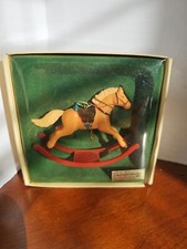 Vintage Russ 1983 Toy Rocking Horse Ornament. NEW IN ORIGINAL BOX