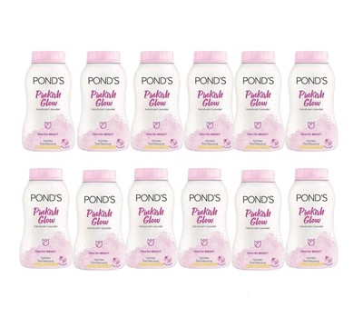 Pond's Pinkish Glow Translucent Face Powder UV protect Gluta Free Ship 50 g x 12
