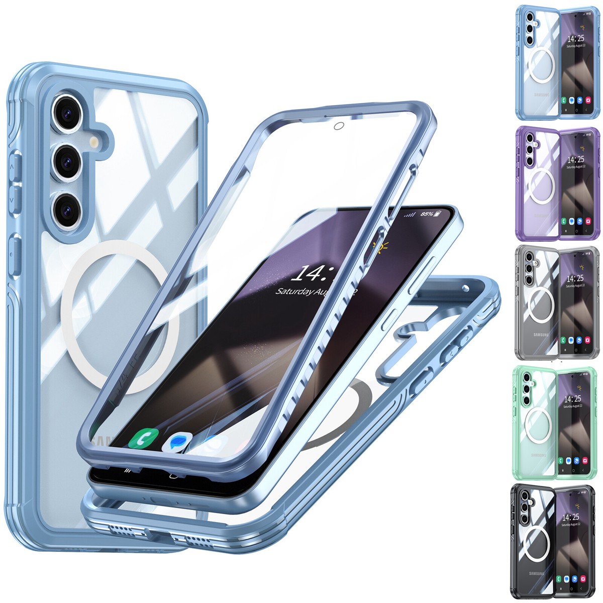 galaxy s22 plus phone case Dexnor Case for Samsung Galaxy S22 Plus With Single Screen Protector Full  Body Bumper Kickstand Heavy-duty Shockproof Rugged Cover.-dexnorcase.com