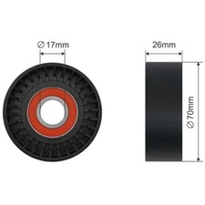 NTY Spannrolle Keilrippenriemen für Subaru Forester SH_ 2.0 AWD Outback BS 2.5