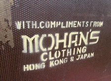 Vintage Mohan's Fashion Clothes Designer BOHO Suitcase Luggage Hong Kong Japan
