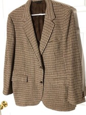 mens pendelton sports coat, brown check 44 Regular