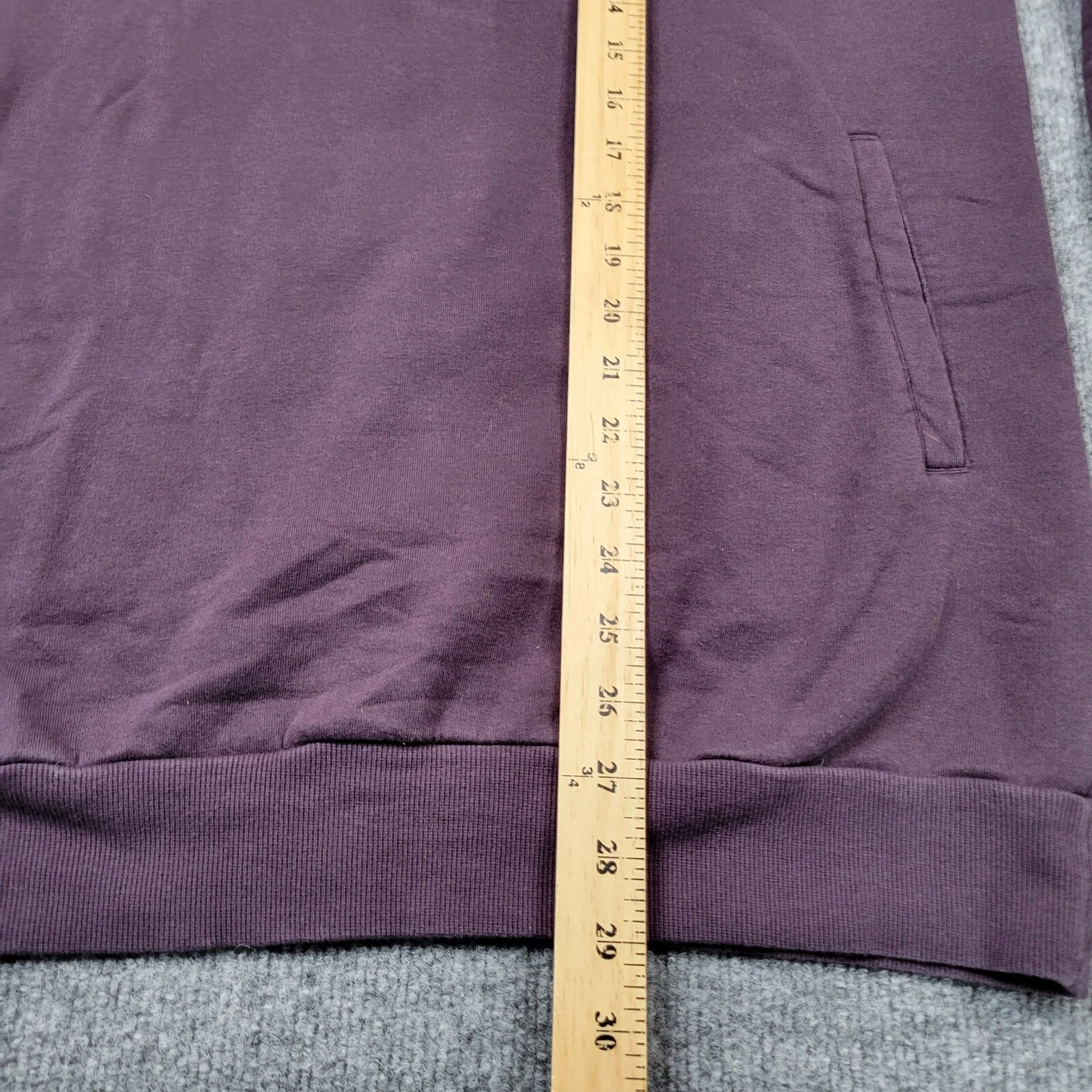 VETEMENTS Adidas maglione uomo viola medio quarto zip felpa pullover logo atletico