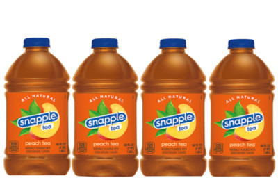 Snapple Peach Tea, 64 Fl oz, Bottle (4 Pack)
