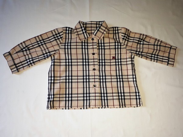 BURBERRY Baby Check long sleeves Shirt Size 6 Months