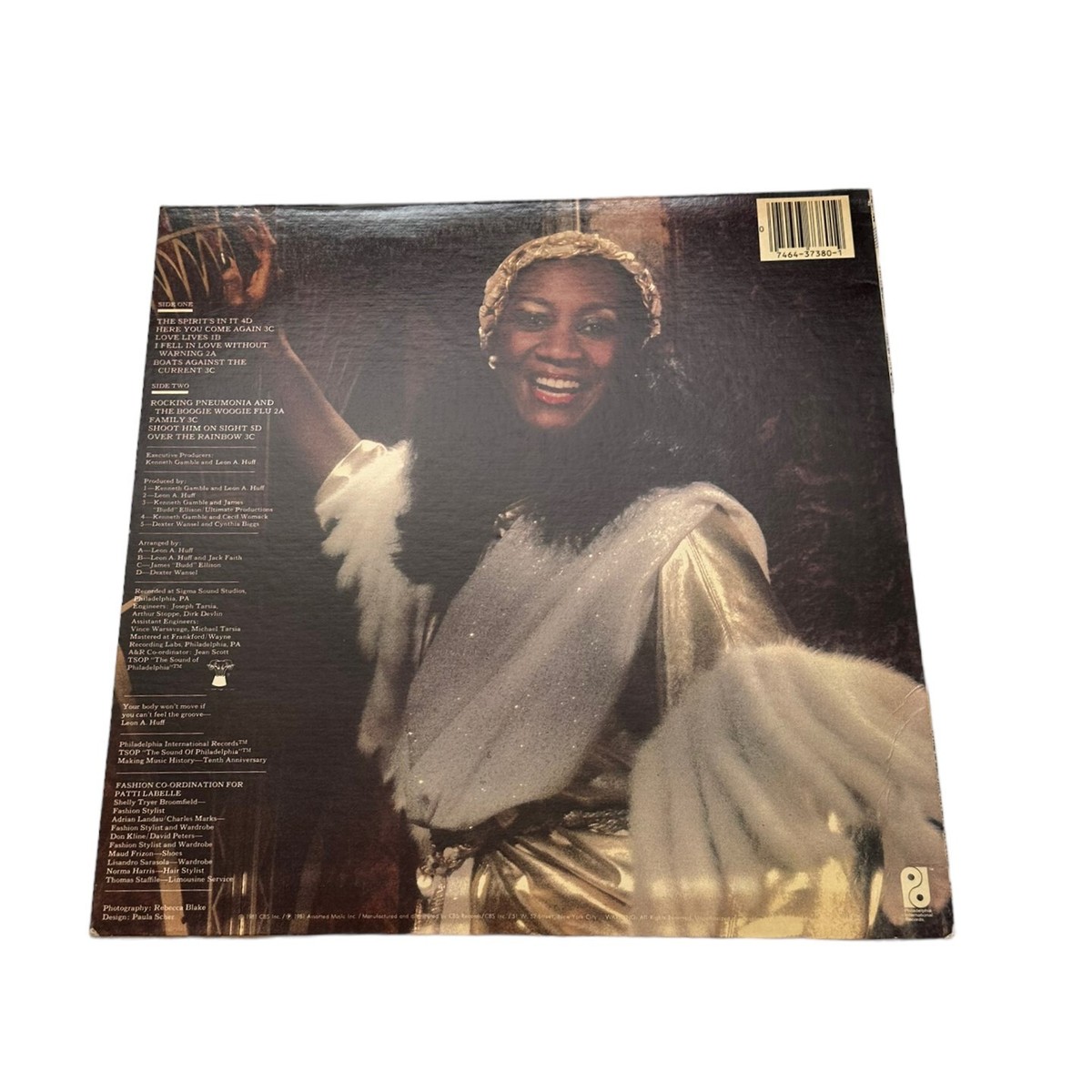 PATTI LABELLE The Spirit's In It LP Vinyl CBS Records BL