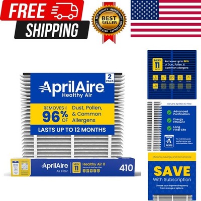 410 Replacement Filter for Whole House Air Purifiers - MERV 11, Clean Air & D...