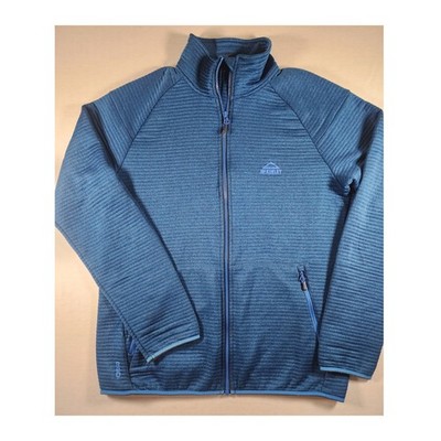 McKINLEY Dry Plus Eco Mens Blue Full Zip Textured Fleece Jacket Size Large L/52