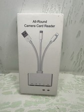 5-in-1 Multi-Function MEMORY CARD READER USB Adapter  SD Reader White New