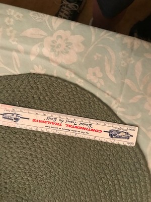 VINTAGE 7 INCH RULER CONTINENTAL TRAILWAYS EASIEST TRAVEL ON EARTH | eBay
