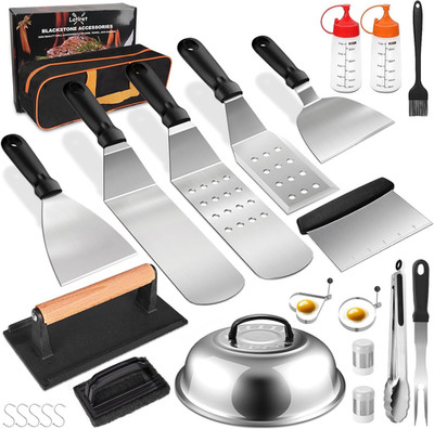 Griddle Accessories Kit, 24Pcs Grilling Accessories Set for Blackstone and Cam