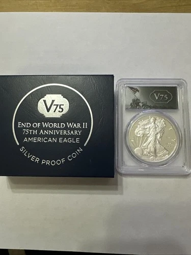 2020 W $1 Silver American Eagle - V75 Privy Mark - First Strike - PCGS PR70 DCAM