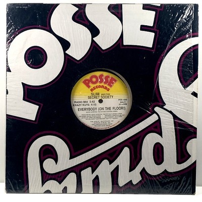 SLIM AND THE SECRET SOCIETY - EVERYBODY (ON THE FLOOR!), Posse Records POS-12 00