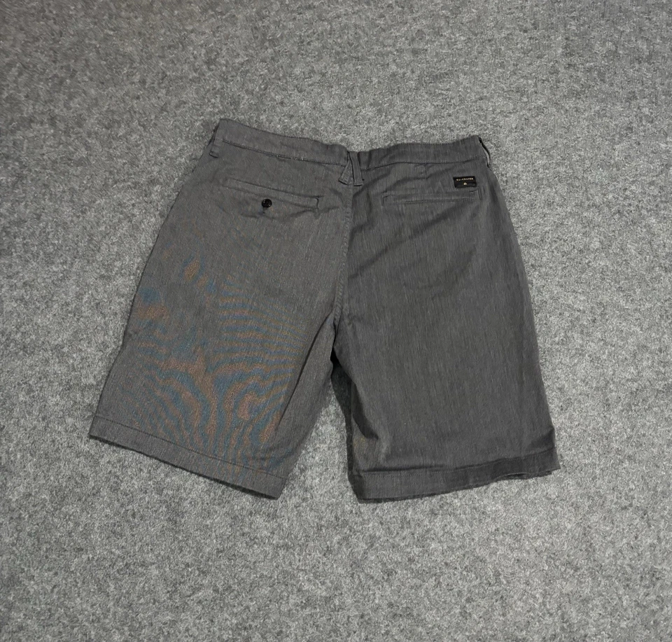 Quicksilver Chino Shorts Mens Sz 34 Gray Regular Fit - Image 2 of 4