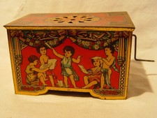 ANTIKE KLEINE DREHORGEL ORCHESTRION DRP 1924  " LEONARD MÜLLER  NÜRNBERG im OKT.