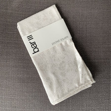 Bar III Men  s Pocket Square Ivory White Solid Floral Silk Blend
