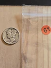 1944 Mercury Dime Silver 90% Coin