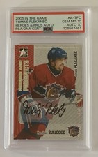 Tomas PLEKANEC 2005-06 Heroes & Prospects Autographs Series PSA 10 Mint Auto 10
