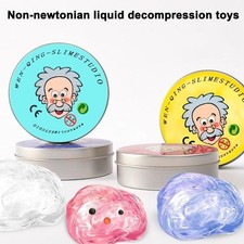 Colorful Non-Newtonian Liquid Toy Stress Relief Slime Putty Kids DIY Craft Fun