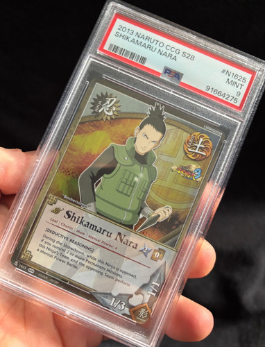 2013 Naruto CCG S28 N1625 FOIL Shikamaru Nara MINT 9 PSA91664275