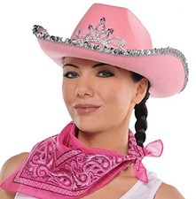 Pink Paisley Bandana - Cowgirl - Versatile - Costume Accessory - One Size