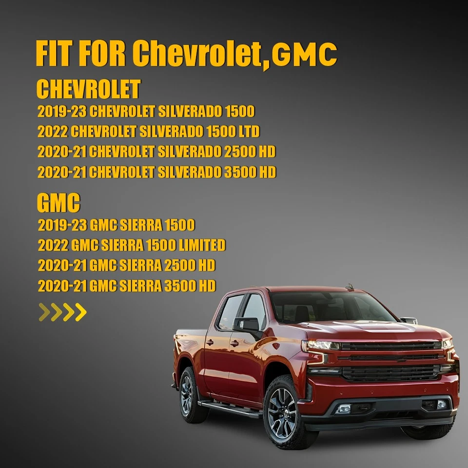 Espejo retrovisor térmico derecho derecho para Chevrolet Silverado 1500 GMC Sierra 1500 2019-2023 Foto 2 de 4