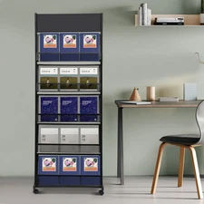 5 Tiers Magazine Display Stand, Product documents Display Stand For Trade Show