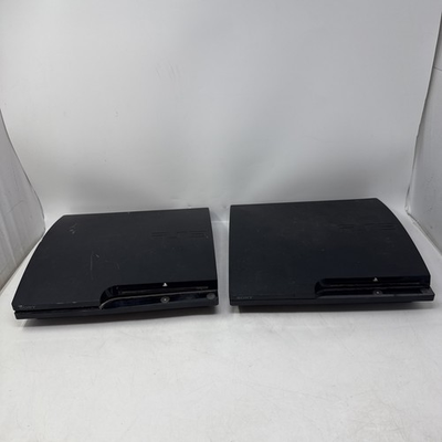 #ad #ad Lot Of 2 Broken Sony PlayStation 3 PS3 Slim CECH 2001A 2101A For Parts Repair $79.99