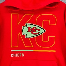 Nike Kansas City Chiefs NFL Hoodie Red Pullover Sweatshirt Mens Medium NEW