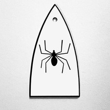 GUITAR TRUSS ROD COVER - Engraved Etched - ESP LTD - SPIDER Bite - White