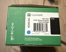 New Lexmark 71C1XC0 Cyan Toner Cartridge. OPEN BOX PLEASE READ 