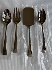 Lenox 4 Piece Serving Hostess Set Flatware 18/10 Stainless   NEW