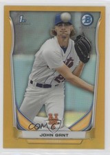 2014 Bowman Prospects Chrome Gold Refractor 8/50 John Gant #BCP74 w5u