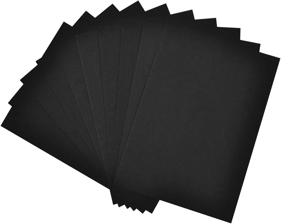 Carton Noir - Taille A3 - Paquet De 10 - Scrapbooking Et Loisirs Créatifs - Photo 1/1