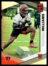 2019 Donruss Elite Trayveon Williams Rookie 346/699 Cincinnati Bengals #166