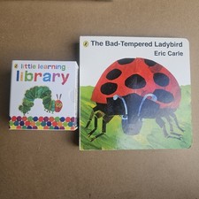 2x Eric Carle The Bad-Tempered Ladybird & Little Learning Library Bundle Lot