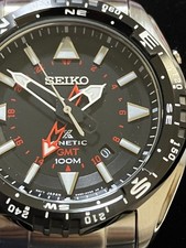 Image of Seiko Prospex SUN049 GMT Watch Kinetic Sports used Rare model 2601TK