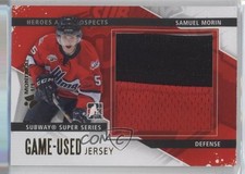 2013-14 ITG Heroes and Prospects Subway Series Game-Used 1/1 Samuel Morin 2a8