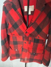 Vintage Filson Mackinaw Jacket/ Made in USA/ Size 40/Wool/red and black check 