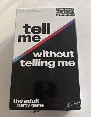 Spin Master Games Tell Me Without Telling Me The Adult Party Game