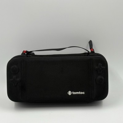 Tomtoc Nintendo Switch OLED Case Black Nylon Hard Shell 10 Game Slots