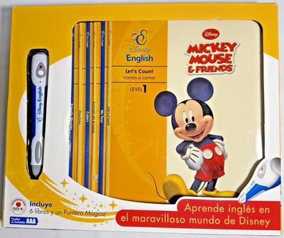 #ad #ad Disney Mickey Mouse Spanish to English Learning Books Interactive Pointer Sound $18.99
