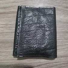 Rolf's Golden Circle Black Leather Wallet Calfskin Trifold